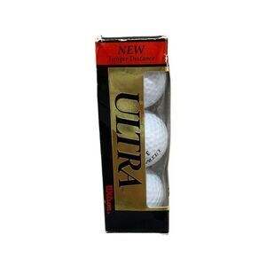 Wilson Ultra AR-432 Long Distance Golf Balls 3 Pack Box White Unused